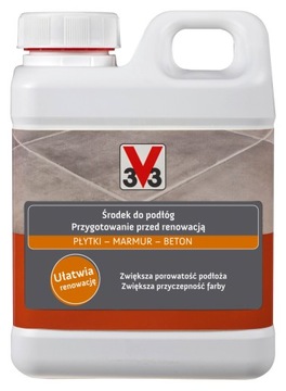 V33 ŚRODEK PREPARAT DO PODŁÓG RENOWACJA 1L 3V3