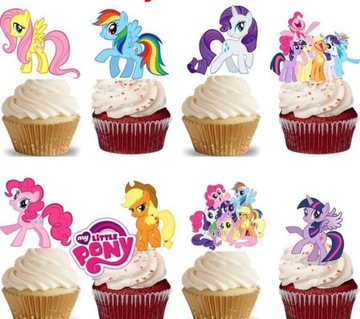 Opłatek GRUBY BABECZKI MUFINKI KUCYKI KONIKI PONY