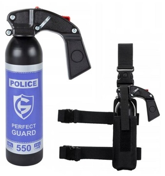 GAZ PIEPRZOWY GAŚNICA POLICE PERFECT 550ml +KABURA