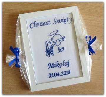 КРЕЩЕННЫЙ СУВЕНИР с ИМЕНЕМ, подарок на крещение РЕБЕНКА
