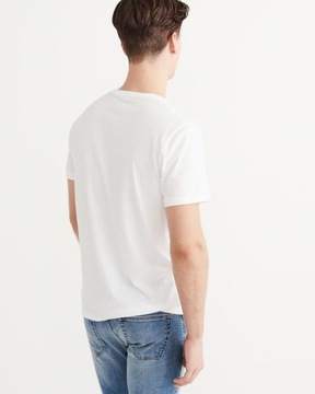 t-shirt Abercrombie Hollister koszulka XXL biała