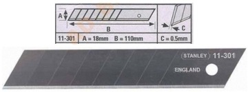 STANLEY BLADES, сломанное НОЖ ЛЕЗВИЕ 18 мм x50 ШТ.