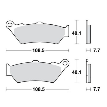 Тормозные колодки TRW LUCAS MCB671SV BMW R 1200 R