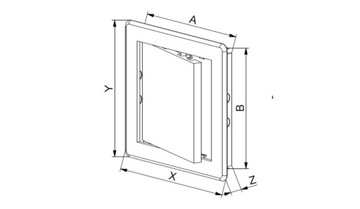 Drzwiczki rewizyjne ABS 30x30 300/300 DT15