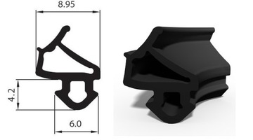 Уплотнитель оконный уплотнитель S-1127 резина резина