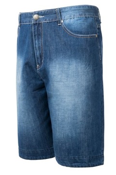 Duże Cienkie Krótkie Spodnie Spodenki Szorty Jeans Męskie Dżins L0002 116cm