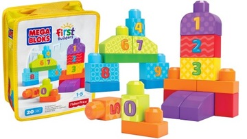 MEGA BLOKS KLOCKI LICZYMY 1 2 3 DLH85 20 EL.