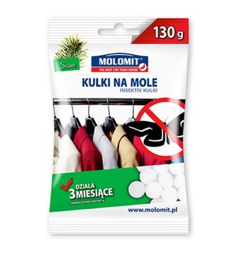 MOLOMIT KULKI ANTYMOLOWE 120G O ZAPACHU SOSNA!!!