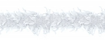 SZAL BOA Lata 20 z piór Biały Białe Burleska 180cm