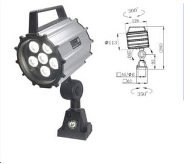 Lampa obrabiarkowa krótka LED 9,5W 220V