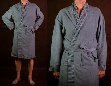 Элегантный мужской махровый халат 2XL/3XL, разные ЦВЕТА
