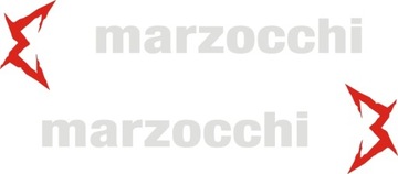 MARZOCCHI BOMBER 108C białe naklejki amortyzator