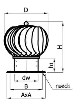 TURBOWENT 250 OCAL DARCO вращающийся колпак дымохода