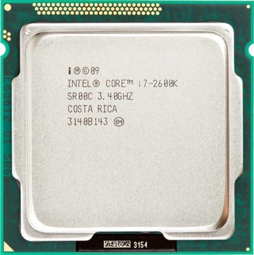 INTEL I7-2600 3,4 ГГц LGA 1155 + КУЛЕР + ПАСТА