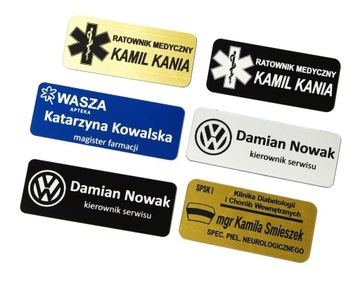 Identyfikator imienny Personalny - Zapinka Żabka - Grawer laserowy