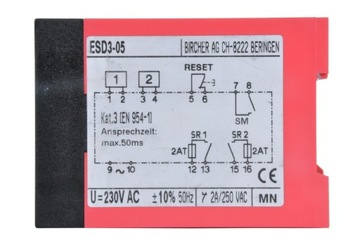 Реле безопасности BIRCHER ESD3-05-230AC, 230 В переменного тока