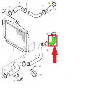 PŘÍVOD INTERCOOLER VOLVO V70 S70 850 2.5 TDI