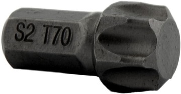 BIT KOŃCÓWKA TORX T70 x 30MM S2 10MM SZEŚCIOKĄTNA