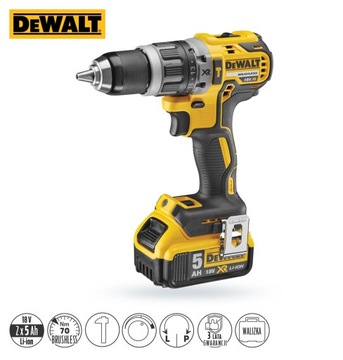 DCD796P2 ОТВЕРТКА DeWalt 18V 2x5.0Ah УДАР + 32 детали