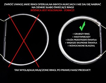 4x кольца CCFL ДНЕВНЫЕ ОГНИ BMW E36 E38 E39 E46