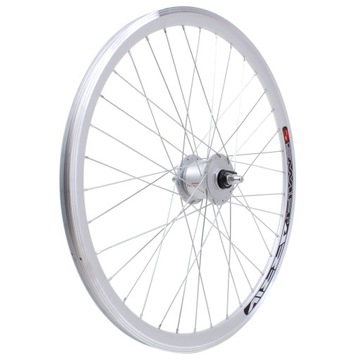 КОЛЕСО 26 ПЕРЕДНЕЕ ALU SHIMANO С ГЕНЕРАТОРОМ 3W 6V серебристый