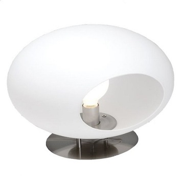 LAMPA STOŁOWA CARLOW NIKIEL BIAŁA SANNELI DESIGN