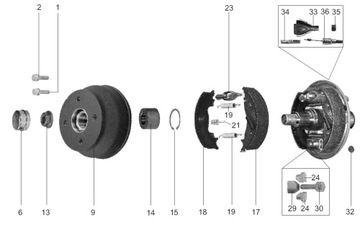 Тормозные колодки Al-Ko Alko 230x60 ORIGINAL AXLE