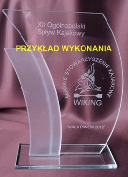 Награда «Спасибо» с гравировкой на стекле Trophy2