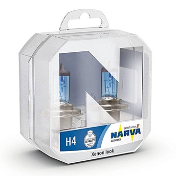 H4 Range Power White NARVA - 4500K - XENON LIGHT