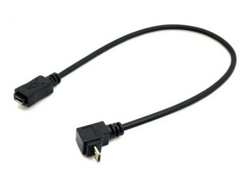 Удлинительный кабель MicroUSB-Micro USB НИЖНИЙ 0,3М