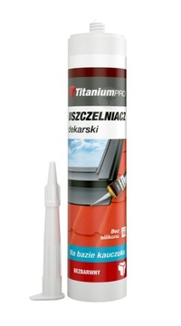 Uszczelniacz dekarski 310ml bezbarwny Titanium Pro