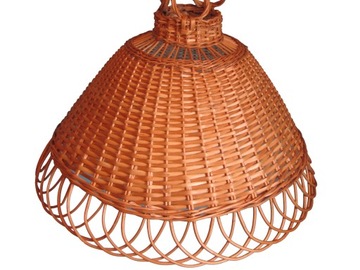 Abażur wiklinowy lampa wisząca żyrandol - KLOSZ