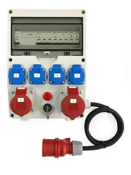 ROZDZIELNICA GOTOWA NA KLUCZ 4x230V|1x16A/32A 400V