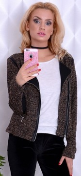 ФИРМЕННАЯ КУРТКА КАК РОКЕР-БУКЛ на МОЛНИИ 712