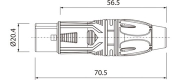 Roxtone RX3F-BS гнездовой разъем кабеля XLR, ЧЕРНЫЙ