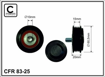 НАТЯЖНОЙ РОЛИК PASSAT B5 1.6 1.8 1.8T 2.0