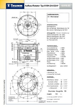 Ротатор THUMM 610 H-2/4 10 тонн грейферный кран HDS