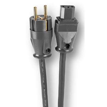 Kabel zasilający 3x2,5mm2 SUPRA LoRad Silver dł.1