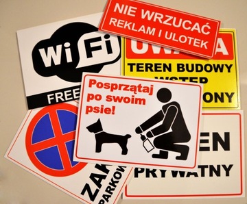 ZAKAZ ZASTAWIANIA WYJAZD A4 tabliczka PCV tablica