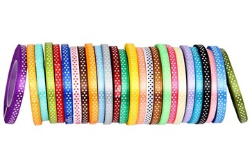 НОВИНКА Лента атласная с блестками 12мм/22мб 31цвет