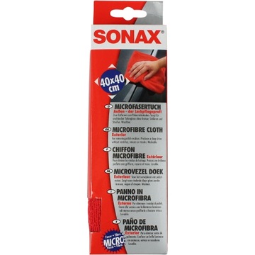 SONAX RED MICROFIBER CLOT 40x40 идеально подходит для полировки краски 613