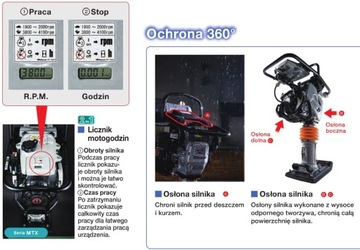 MIKASA UBIJAK STOPKA SKOCZEK MTX70E HONDA wacker
