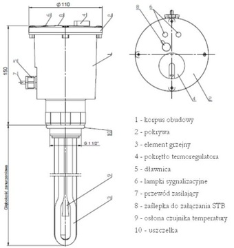 ТЕПЛООБМЕННИК КОТЛА 4500ВТ ELEKTROMET EJK 6/4