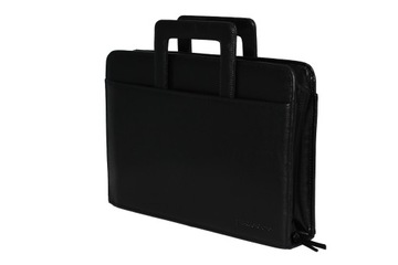 Прочный мужской портфель, кожаный портфель для документов.