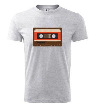 Koszulka Kaseta Magnetofonowa retro t-shirt r. L