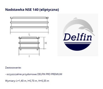 Удлинитель NSE 140 (эллиптический) DELFIN PRO PREMIUM