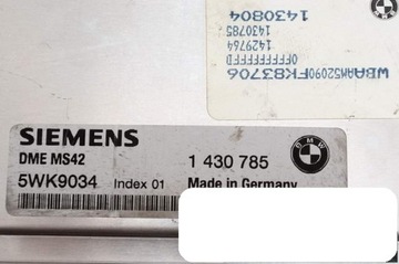 ЭБУ BMW E46 2.0 2.5 2.8 M52 5WK9034 1430785