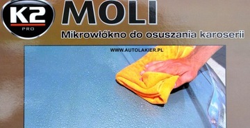 K2 MOLI XXL ТОЛСТАЯ МИКРОФИБРА, очень впитывающая, 400 г/м, 60x60 см, большой размер 152