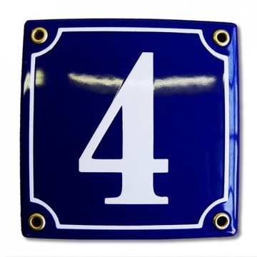 АДРЕСНАЯ ДОСКА НОМЕР ДОМА МЕТАЛЛИЧЕСКАЯ ТАБЛИЧКА ДЛЯ ДОМА 12х12 СМ Эмалированная