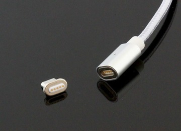 Магнитный плетеный кабель Micro USB — USB, яркий